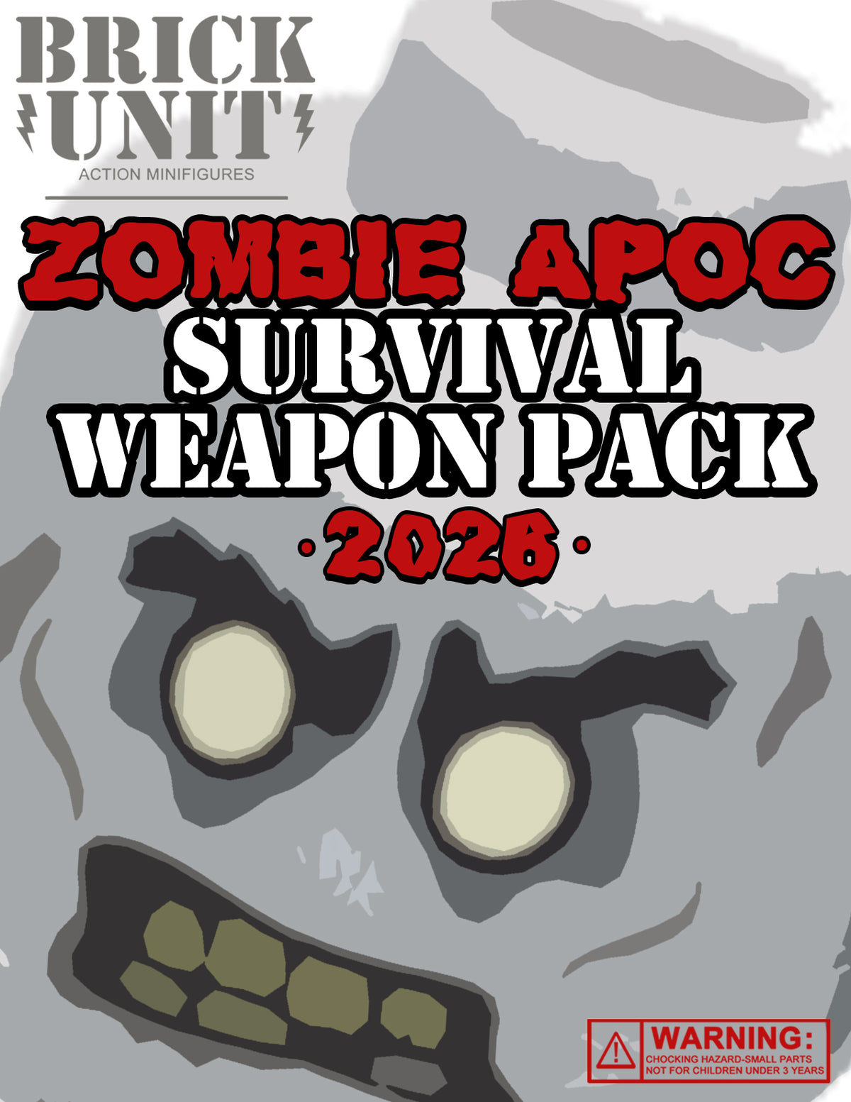 Zombie Apoc Survival Weapon Pack for brick minifigures
