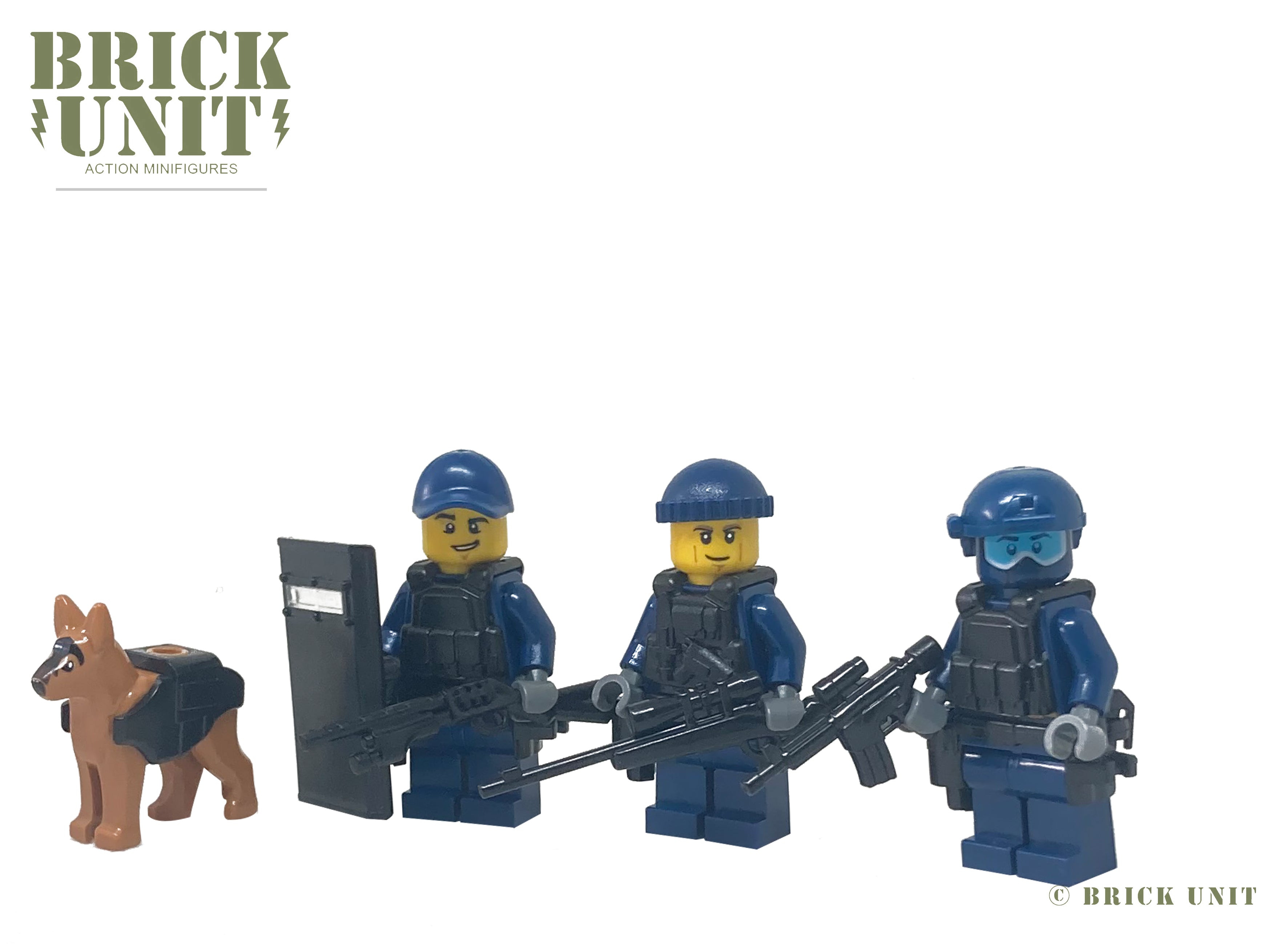 Custom Police SWAT Team made with Real LEGO® Minifigures