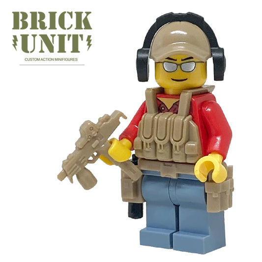 custom lego cia sad agent minfigure