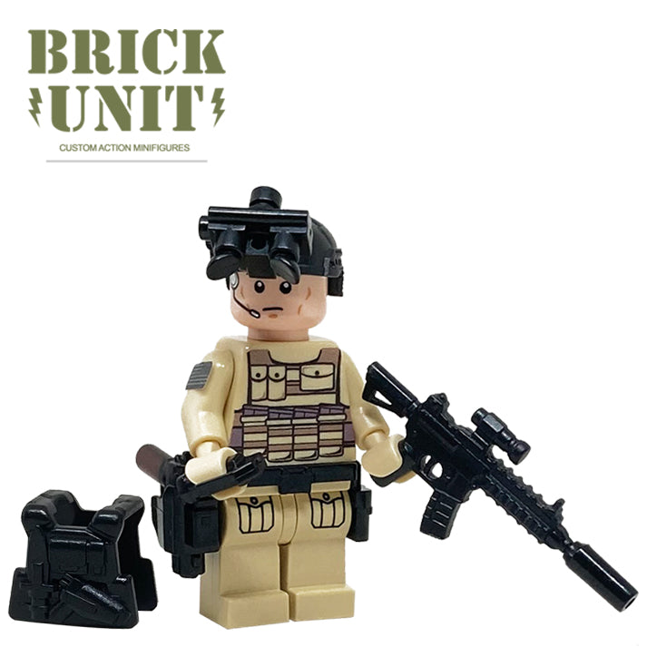 Delta Force Operator Custom Minifigure – Brick Unit