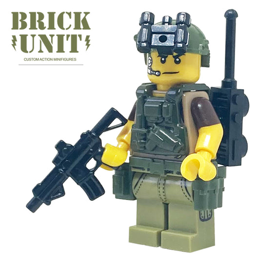 custom lego fbi swat officer minifigure