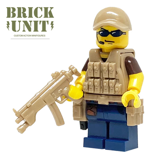 custom lego pmc private military contractor minifigure