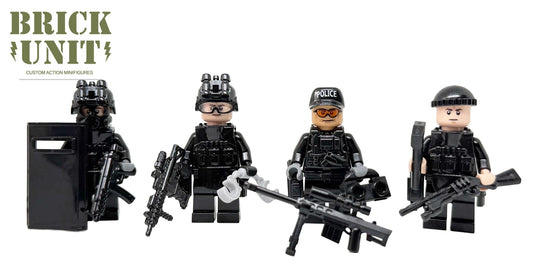 Police Special Tactical Team LF Custom Minifigure Set