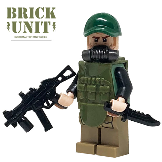 custom lego shd division agent minifigure