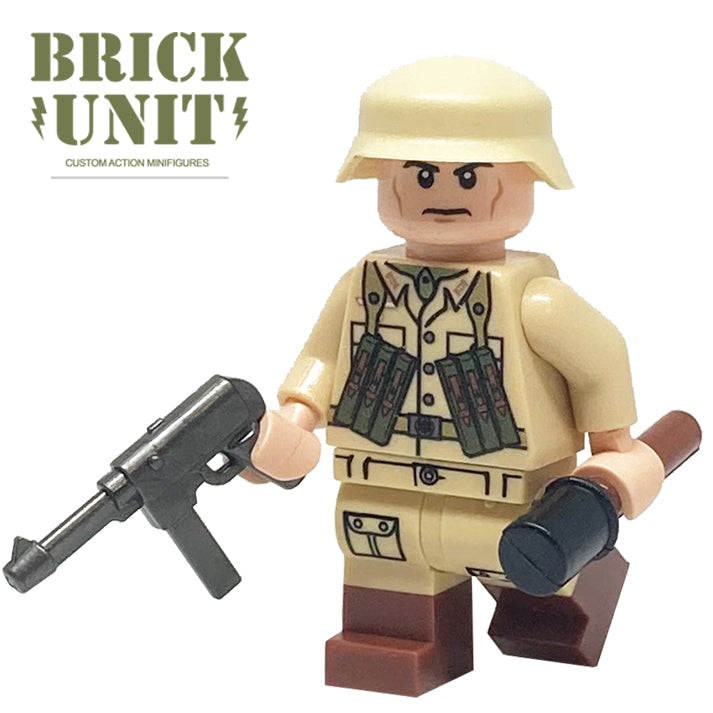 custom lego ww2 german dak soldier minifigure