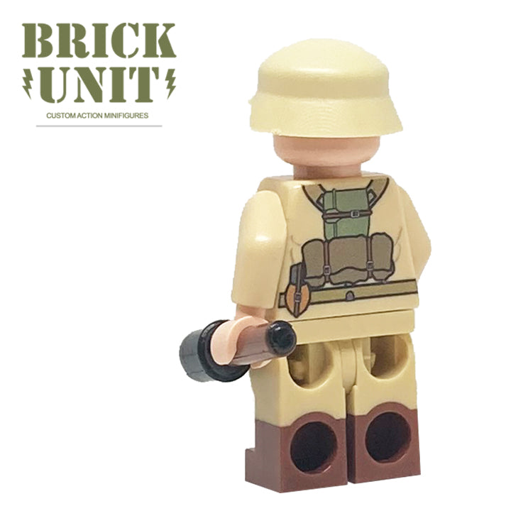 custom lego ww2 german dak soldier minifigure