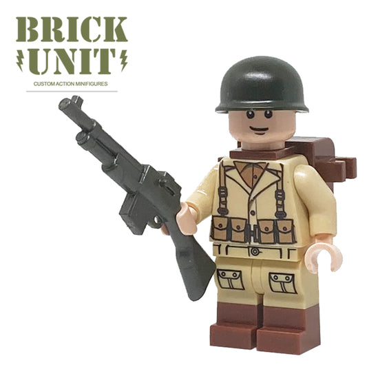 custom lego ww2 us soldier minifigure
