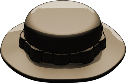 A brickarms dark tan boonie hat headgear accessory for lego minifigures