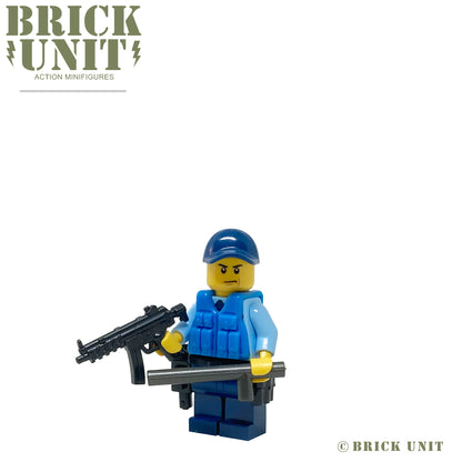 custom lego police officer minifigure